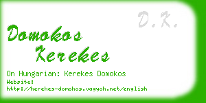 domokos kerekes business card